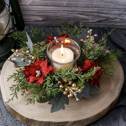 Christmas Candlestick Flowers