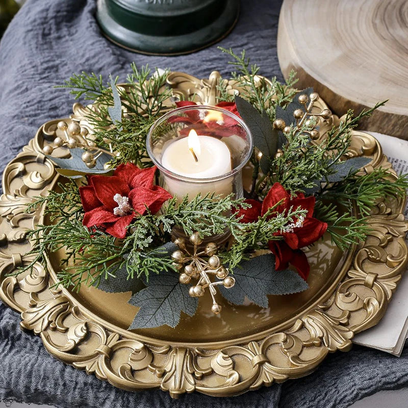 Christmas Candlestick Flowers